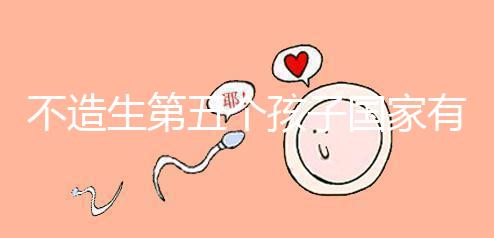 不造生第五個孩子國家有無補貼戳，要罰多少錢答案在這