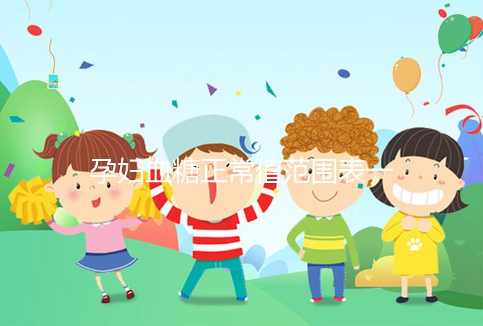 孕婦血糖正常值范圍表一覽，超過這個數(shù)或是妊娠期糖尿病