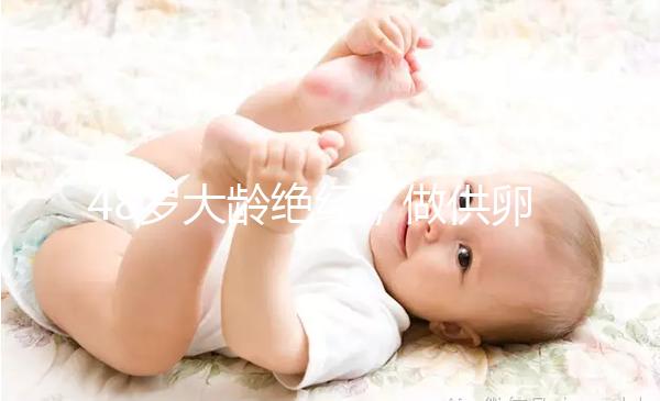 48歲大齡絕經,做供卵試管嬰兒的成功率有多高?