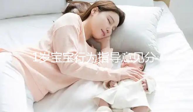 1歲寶寶行為指導意見分享，訓練后能力評測81分不成問題